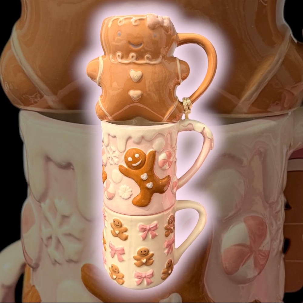 Viral Gingerbread Bow Mugs